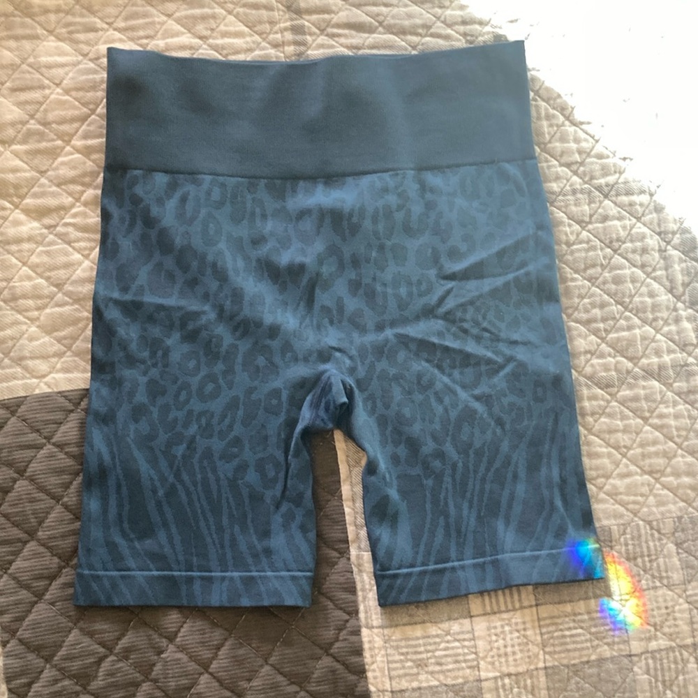 Leopard Print Biker Shorts